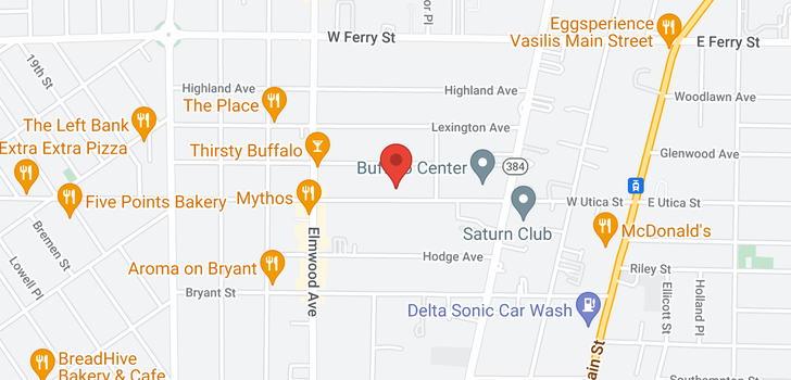 map of 207 West Utica Street